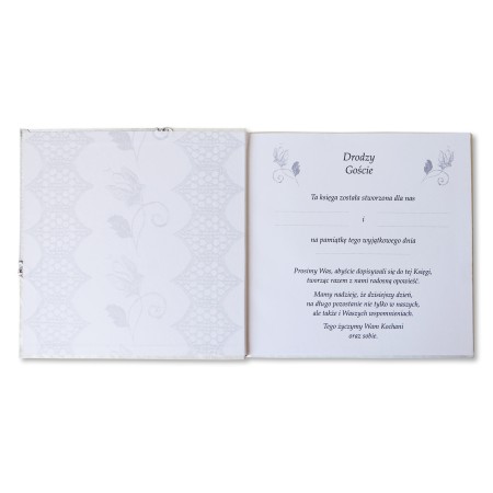 1829-319-105 Księga Gości Weselnych 225x220, okładka z narożnikiem - wyklejka