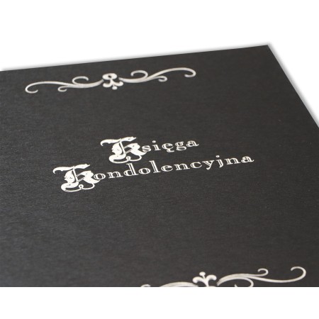 1829-319-092 Księga kondolencyjna 255x320, 100 kart - tłoczenie