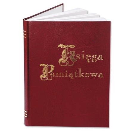 1829-319-049 Księga Pamiątkowa złocona 220x307 - bordo