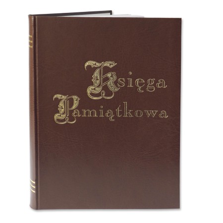 1829-319-048 Księga Pamiątkowa złocona 220x307 - brąz