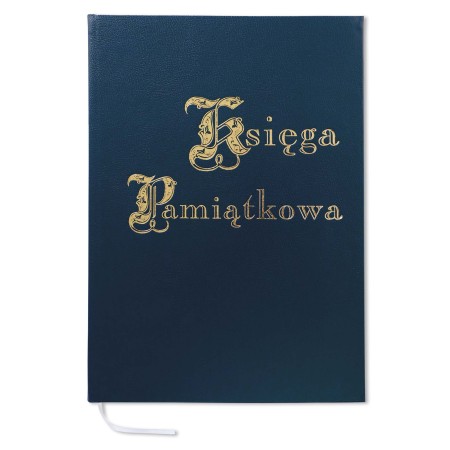 1829-319-050 Księga Pamiątkowa złocona 220x307 - granat