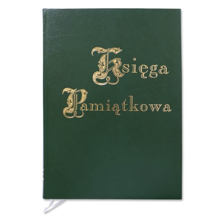1829-319-051 Księga Pamiątkowa złocona 220x307 - zieleń
