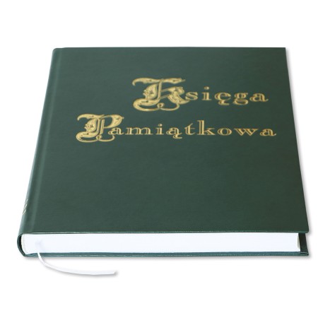1829-319-051 Księga Pamiątkowa złocona 220x307 - zieleń bok i lico