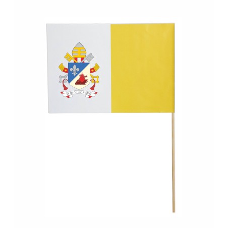 1822-126-483 Flaga papierowa papieska z herbem