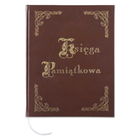 1829-319-034 Księga Pamiątkowa złocona 255x320 - brąz