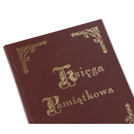 1829-319-034 Księga Pamiątkowa złocona 255x320 - brąz złocenie