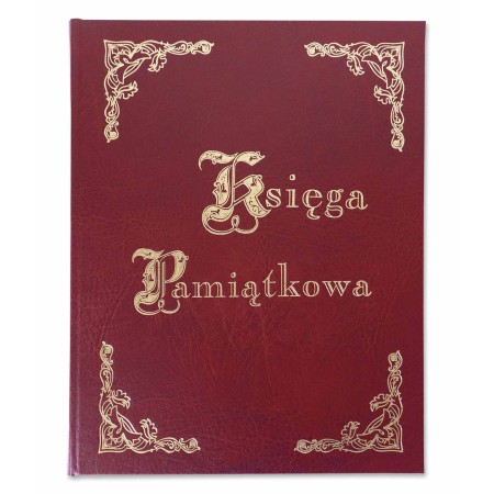 1829-319-035 Księga Pamiątkowa złocona 255x320 - bordo