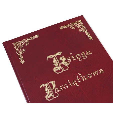 1829-319-035 Księga Pamiątkowa złocona 255x320 - bordo złocenia