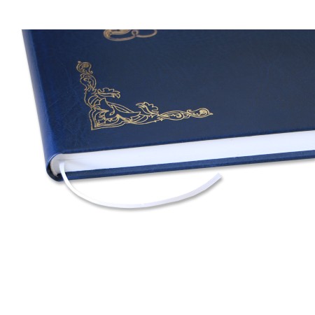 1829-319-036 Księga Pamiątkowa złocona 255x320 - granat bok, lico i kapitałka