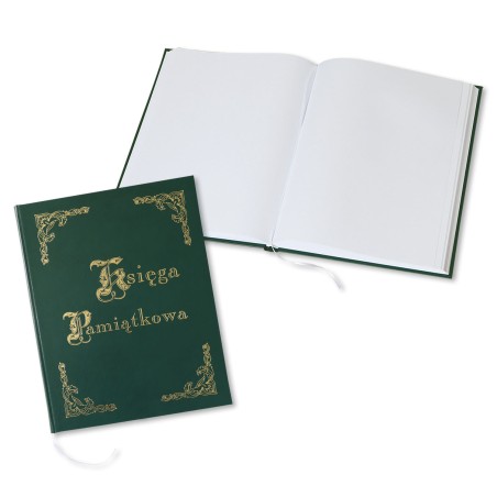 1829-319-037 Księga Pamiątkowa złocona 255x320 - zieleń 1829-319-037 Księga Pamiątkowa złocona 255x320 - zieleń