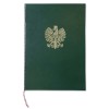 1824-339-077 Okładka na dyplom, ze złotym orłem - zieleń