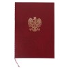 1824-339-075 Okładka na dyplom, ze złotym orłem - bordo