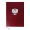 1824-339-089 Okładka na dyplom, z orłem kolorowym - bordo