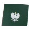 1824-339-091 Okładka na dyplom, z orłem kolorowym - zieleń