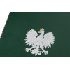 1824-339-091 Okładka na dyplom, z orłem kolorowym - zieleń nadruk UV