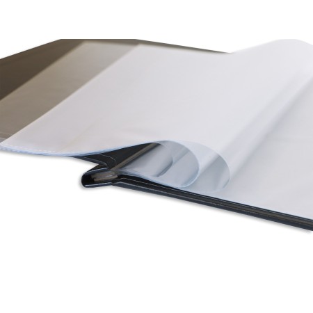 1824-339-120 Okładka Menu, oklejana, z napisem prostym - czarna