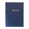 1824-339-118 Okładka Menu, oklejana, z napisem prostym - granat