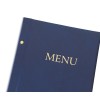 1824-339-118 Okładka Menu, oklejana, z napisem prostym - granat
