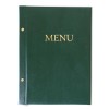 1824-339-119 Okładka Menu, oklejana, z napisem prostym - zieleń