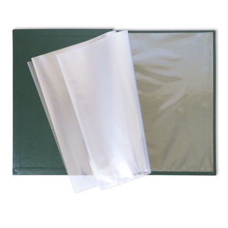 1824-339-119 Okładka Menu, oklejana, z napisem prostym - zieleń