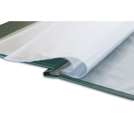 1824-339-119 Okładka Menu, oklejana, z napisem prostym - zieleń