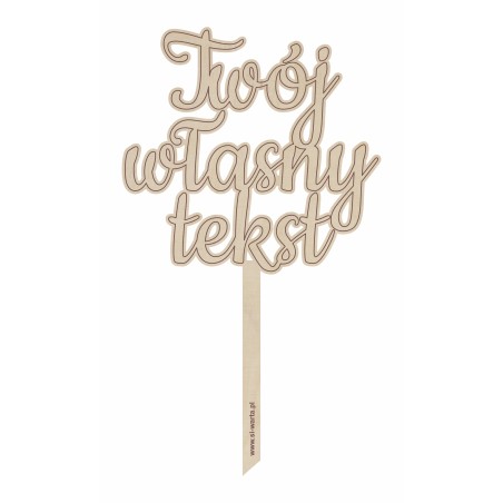 1822-126-447 Topper na tort Twój własny tekst