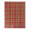 1824-339-148 Teczka z klipem do A4 zamykana (podkład), krata szkocka - czerwona
