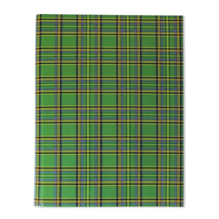 1824-339-149 Teczka z klipem do A4 zamykana (podkład), krata szkocka - zielona