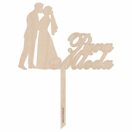 1822-126-446 Topper na tort weselny - wzór 2