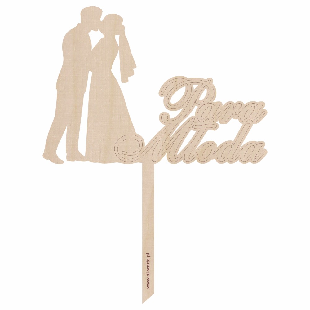 1822-126-446 Topper na tort weselny - wzór 2