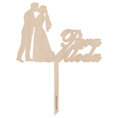 1822-126-446 Topper na tort weselny - wzór 2