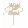 1822-126-446 Topper na tort weselny - wzór 3 wymiary