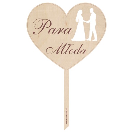 1822-126-446 Topper na tort weselny - wzór 4