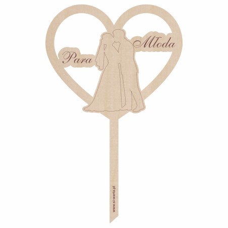 1822-126-446 Topper na tort weselny - wzór 5