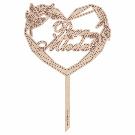 1822-126-446 Topper na tort weselny - wzór 6