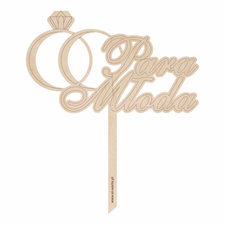 1822-126-446 Topper na tort weselny - wzór 8