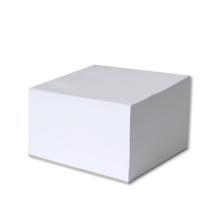 1829-120-004 Notes kostka 83x83x50, biała, klejona