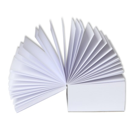 1829-120-004 Notes kostka 83x83x50, biała, klejona