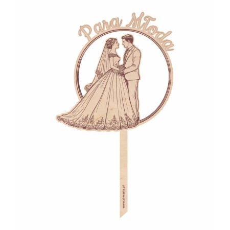 1822-126-446 Topper na tort weselny - wzór 1