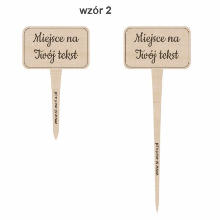 1822-126-417 Topper, piker z własnym grawerem - wzór 2