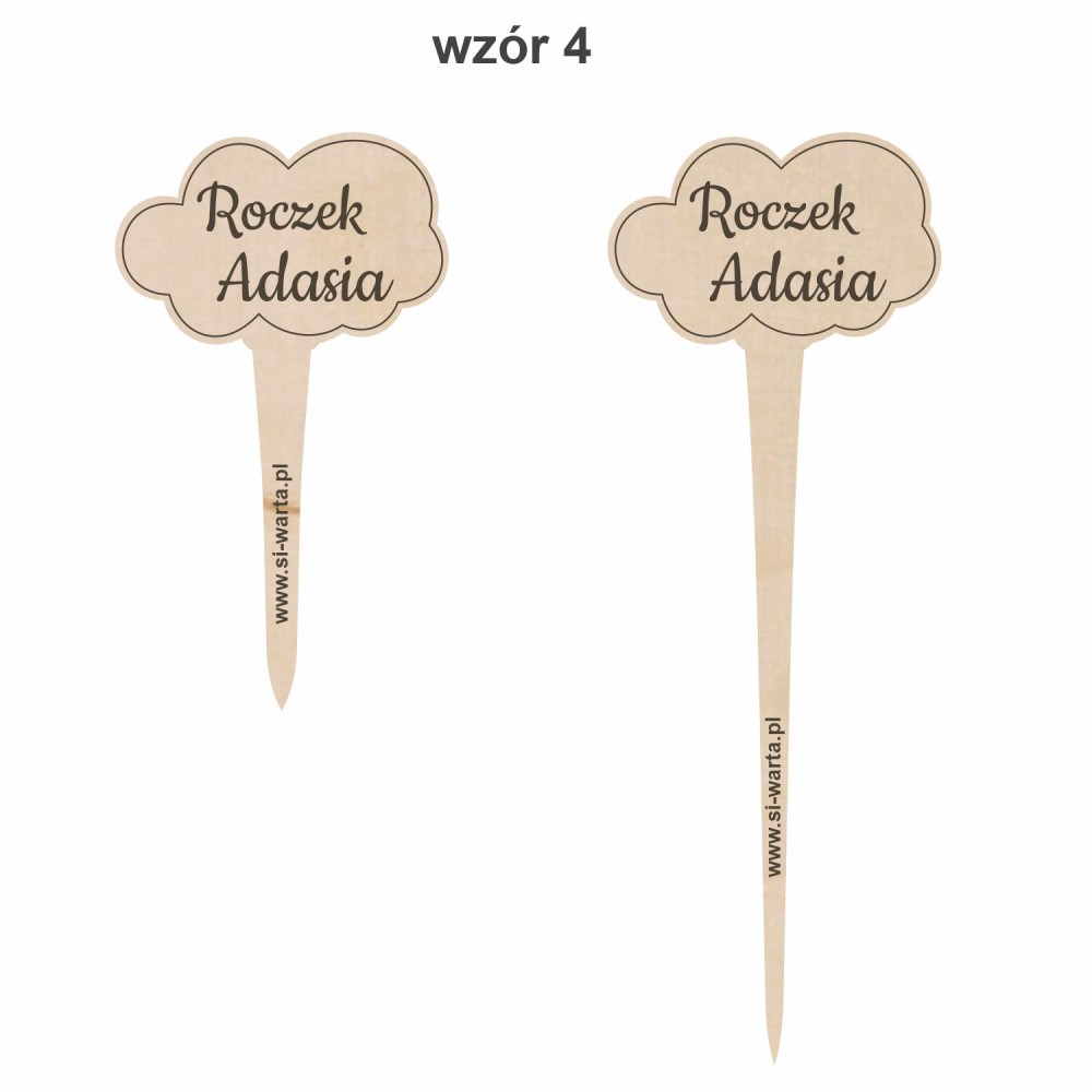 1822-126-417 Topper, piker z własnym grawerem - wzór 4