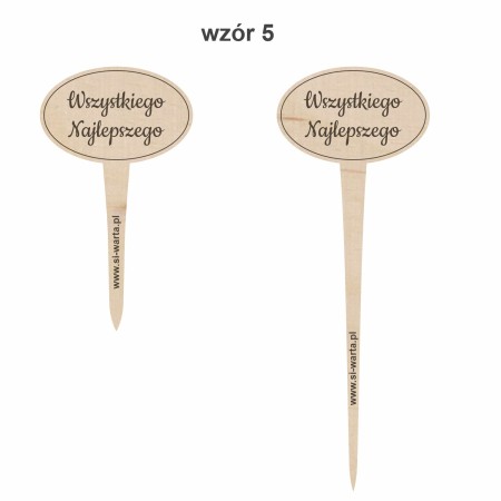 1822-126-417 Topper, piker z własnym grawerem - wzór 5