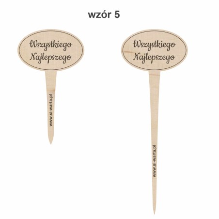 1822-126-417 Topper, piker z własnym grawerem - wzór 5