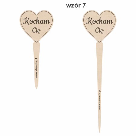 1822-126-417 Topper, piker z własnym grawerem - wzór 7