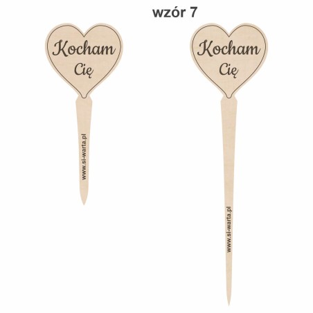 1822-126-417 Topper, piker z własnym grawerem - wzór 7
