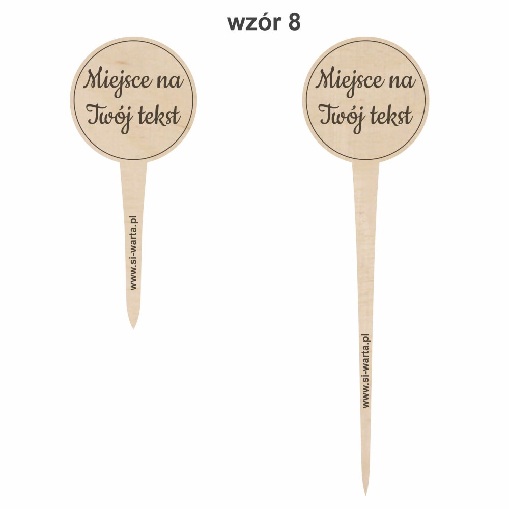 1822-126-417 Topper, piker z własnym grawerem - wzór 8