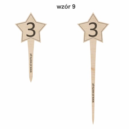 1822-126-417 Topper, piker z własnym grawerem - wzór 9