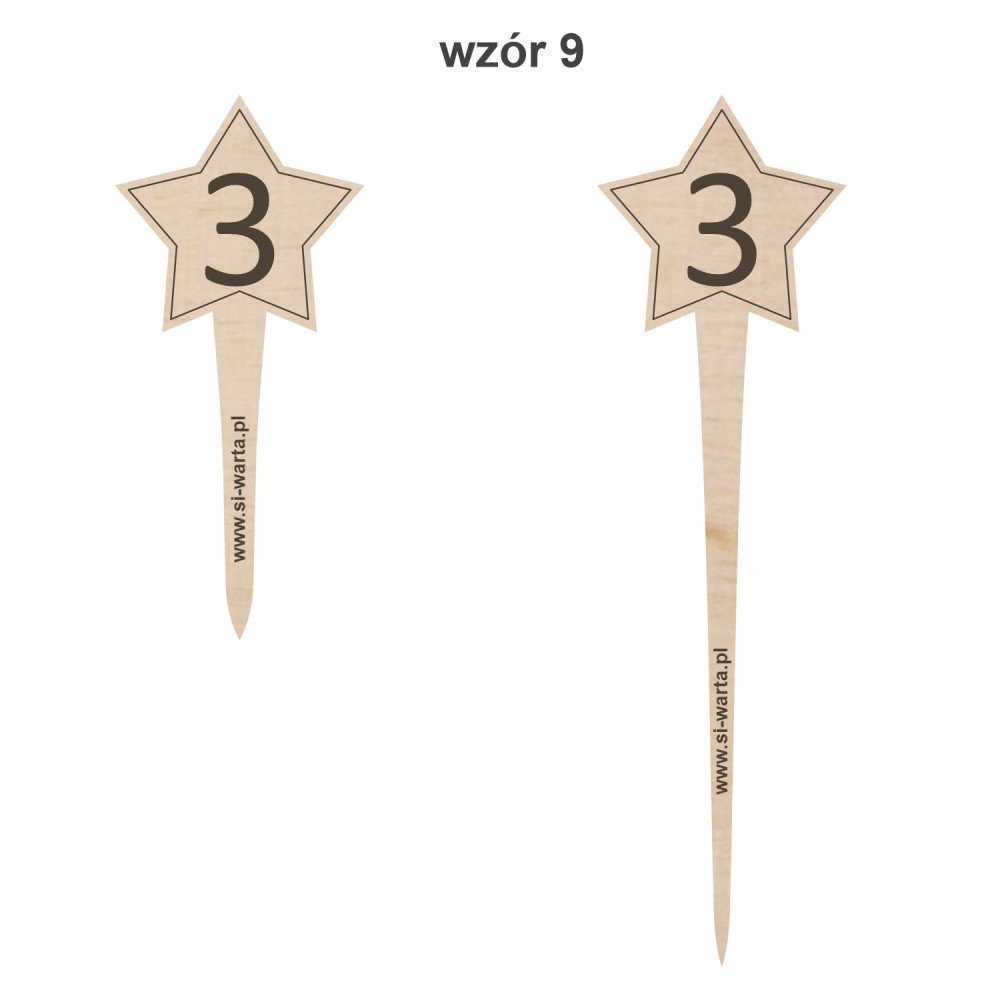 1822-126-417 Topper, piker z własnym grawerem - wzór 9