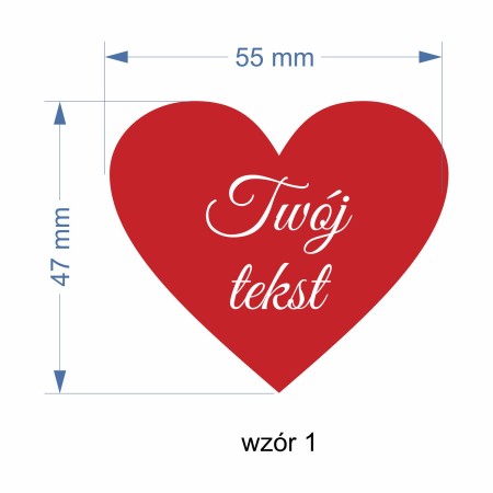 1822-126-414 Magnes na lodówkę, Twój własny tekst,  wzór 1 wymiary