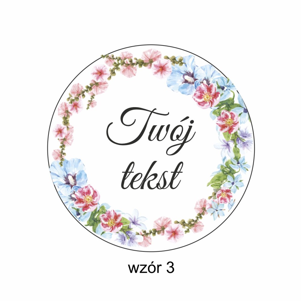 1822-126-414 Magnes na lodówkę, Twój własny tekst,  wzór 3